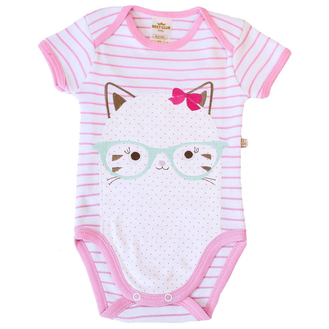 Body Best Club Baby Bordado Rosa
